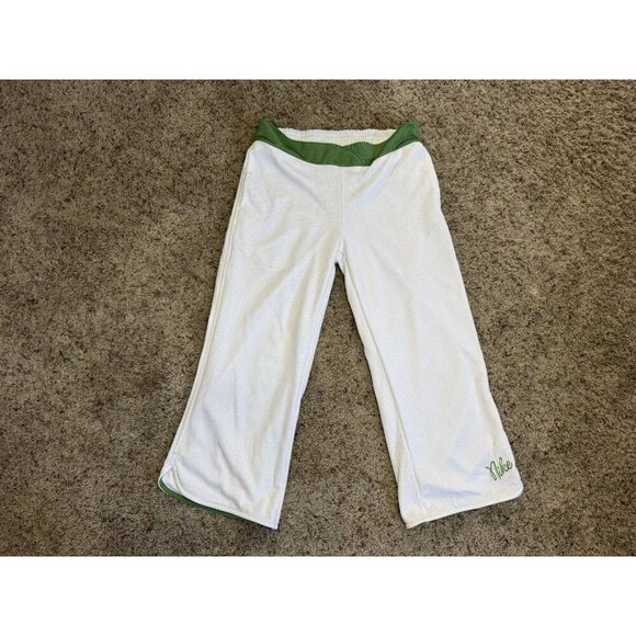 NIKE Athletic Workout Crop Capri Track Pants Low Rise Perforated Y2k 90s XL READ - Picture 1 of 9